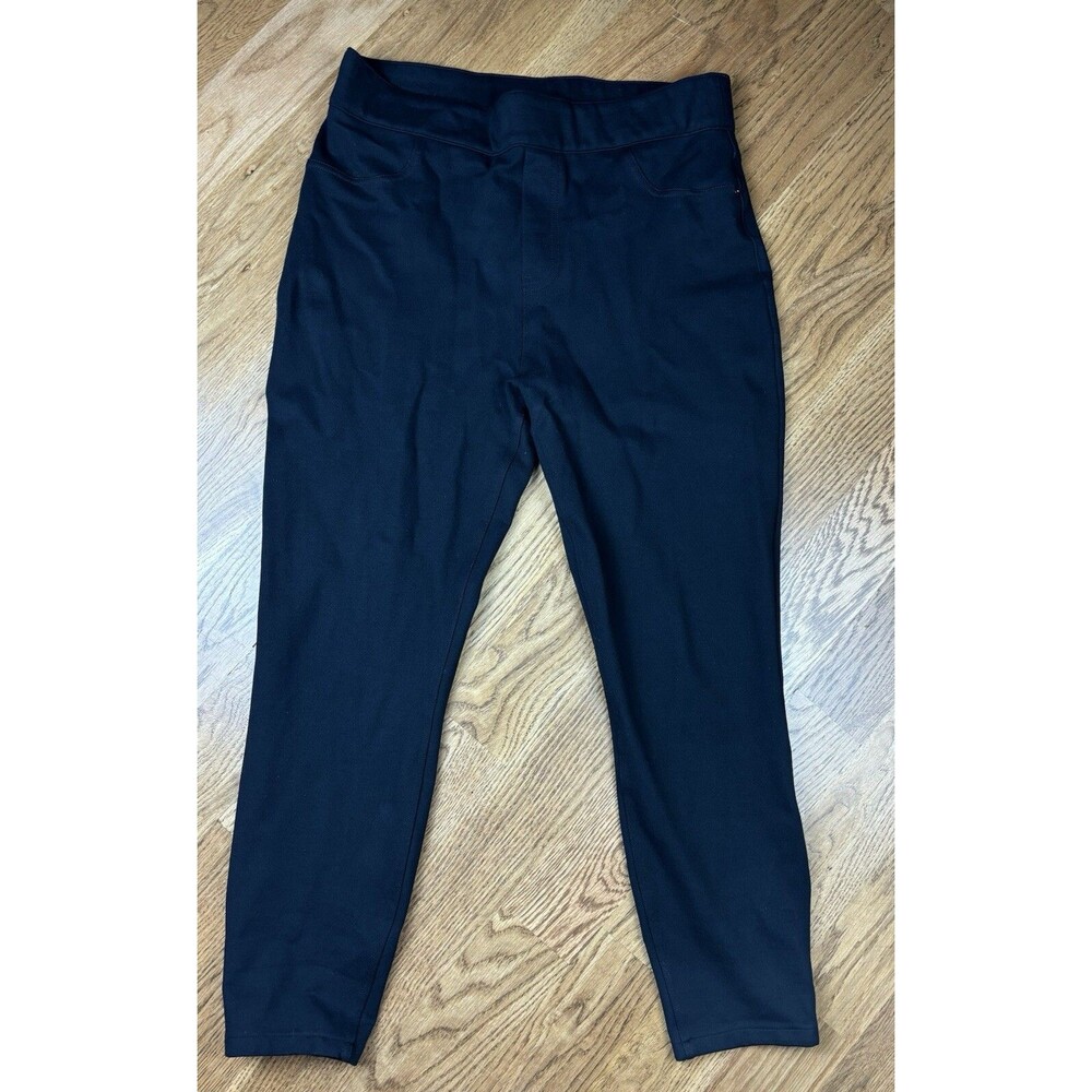 Spanx Women's Ankle Skinny Black Pants - 20202R - Clean Black XL Reg